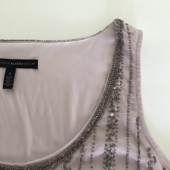WHITE HOUSE BLACK MARKET EMBELLISHED TANK TOP SMALL - Picture 11 of 16
